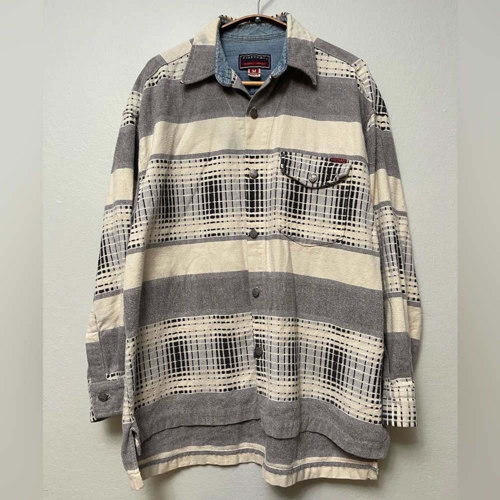 VINTAGE Firetrap Woven Shacket, Sz M